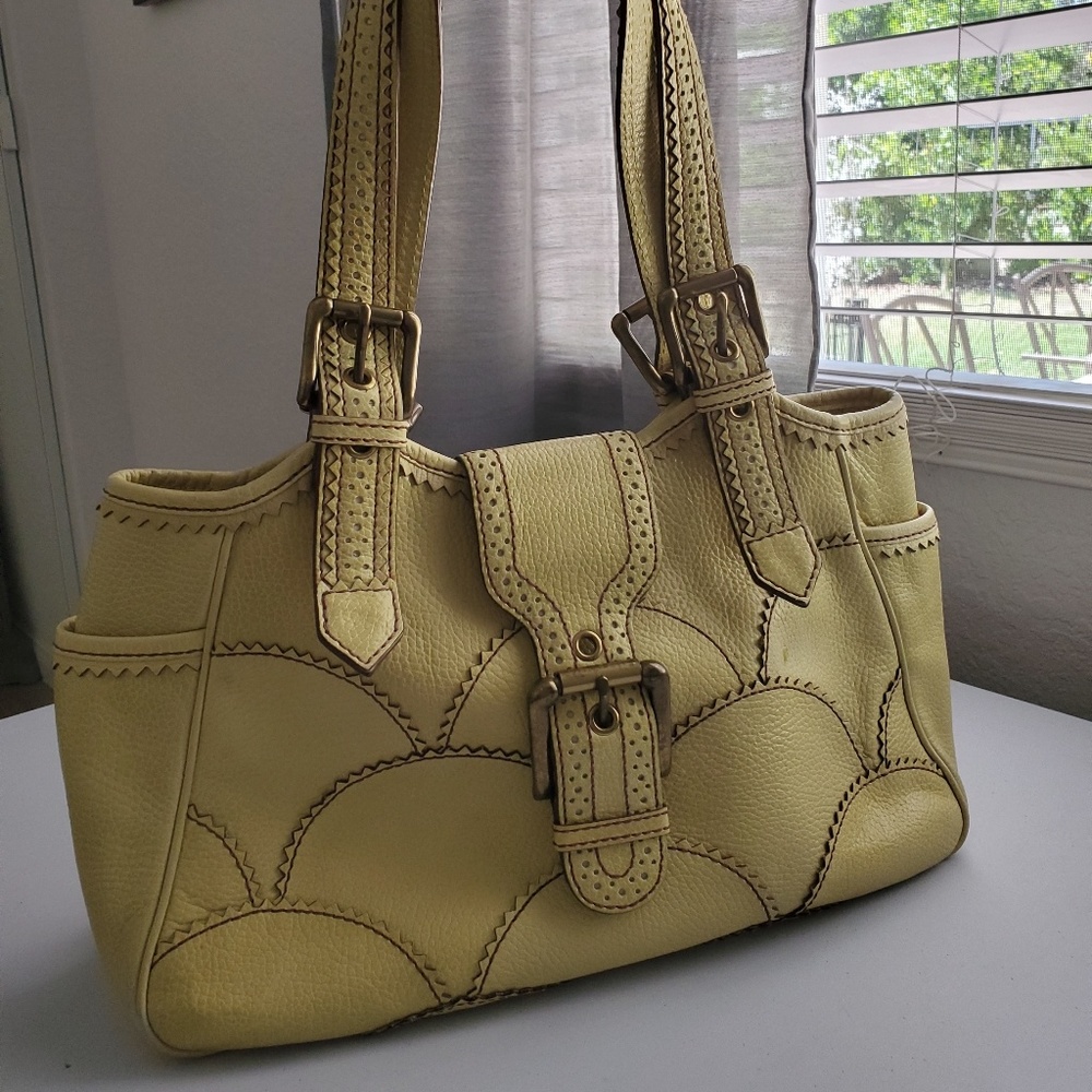 Isabella Fiore Yellow Shoulder Bag